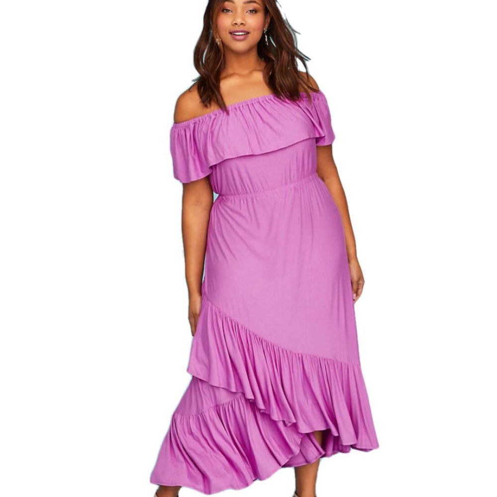Lane Bryant Off The Shoulder Maxi Dress (19/20)NWT